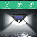 1pc 100LED Solar Motion Sensor Wall Light Waterproof Yard Security Lamp SN9F