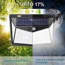 208 LED Solar Power PIR Motion Sensor Wall Light Creative J4R2 Lamp Garden E4M7