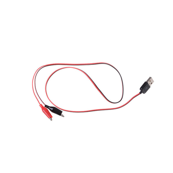 USB Crocodile wire Alligator clips Male of Female to USB tester Voltage Meter Gw