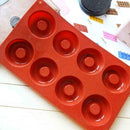 Silicone Doughnut Mould Donut Chocolate Muffin Pan Ice Cake Sweet Soap Mold C4L7