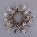 12Pcs Mini Small Fancy Glass Bottle Wishing Handwork Lucky Pendant Necklace