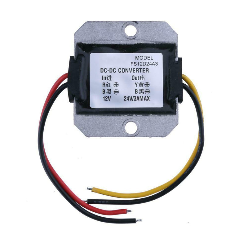 DC-DC 12V to 24V 3A 72W Car Booster Module Power Converter Waterproof A