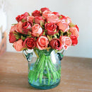 12pcs/lots Artificial Rose Flowers Wedding bouquet Thai Royal Rose Silk flo N8E3