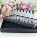 Display ring earring jewelry 29x19x4cm 100 slots cover showcase