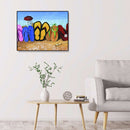 5D DIY Diamond Painting Kits Beach Slippers Full Round Drill Mosaic Crafts