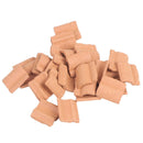 25PCS Niniature S Red Roof Tile Turning Mould Scenario Sand Table Diy Mater Gw