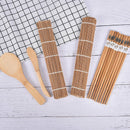 9Pcs/set Sushi Maker Roller Bamboo Rolling Japanese Sushi Mold Cooking ToolB Gw