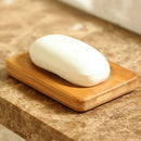 Natural Bamboo Wood Soap Dish Storage Holder Bath Shower Plate Kitchen Bathroom