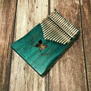 17 Keys Kalimba Pattern Thumb Piano Mahogany Body Musical Instrument 17 Key