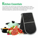 Double End Oven Gloves Heat Resistant Long Barbecue Cooking Mitts Gloves