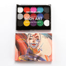 Non-Grease Face Paint Kit for Kids and Adults -15 Colors Face Painting Palette