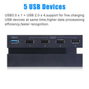 5-Port USB Hub For PS4 High Speed Charger Controller Splitter Expansion ME
