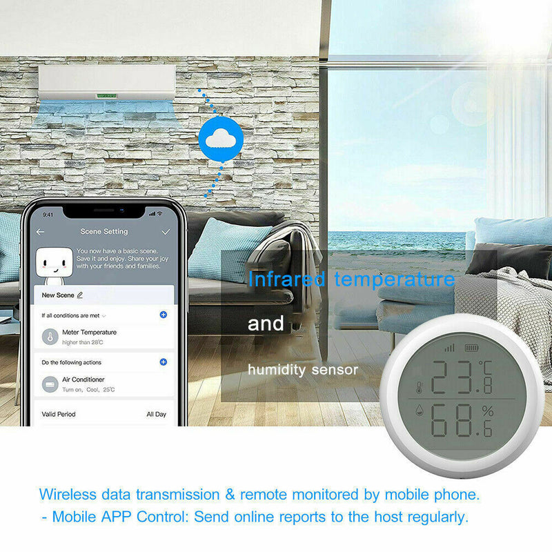 Smart Temperature Humidity Sensor High Accuracy T&H Sensor Home