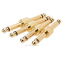 4Pcs Guitar Effects Pedal Adapter Connectors JACK-JACK Converter Straight hv2n