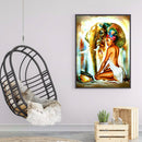 Lady Elephant Diamond Painting 5D DIY Full Round Drill Picture Mosaic Decor