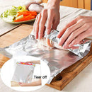 16ft Kitchen Aluminum Foil Roll Tin + Non Stick Parchment Paper Baking BBQ Grill