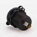 2-Port Dual USB Charger 2-Pin With Wires Universal for Cars Boats Motorhome