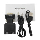VGA Male to  HDMI Female with Audio Adapter Support 1080P Signal