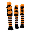 3Pcs Golf Club Head Covers, fit for Driver Wood(460cc), Fairway Wood,