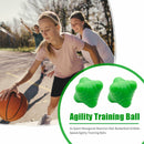 2pcs Gym Hexagonal Reaction Ball Basketball Agility Training Balls (Green) A