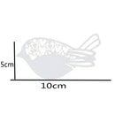 50pcs White Bird Wine Glass Name Place Cards Wedding Party Decoration LJ
