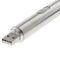 USB Mini Lighting Torch - Pen Size Stainless Steel Waterproof LED Flashlight -