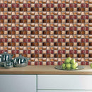 6pcs Waterproof Tiles Mosaic Wall Stickers Kitchen Adhesive Decor (MSC029)