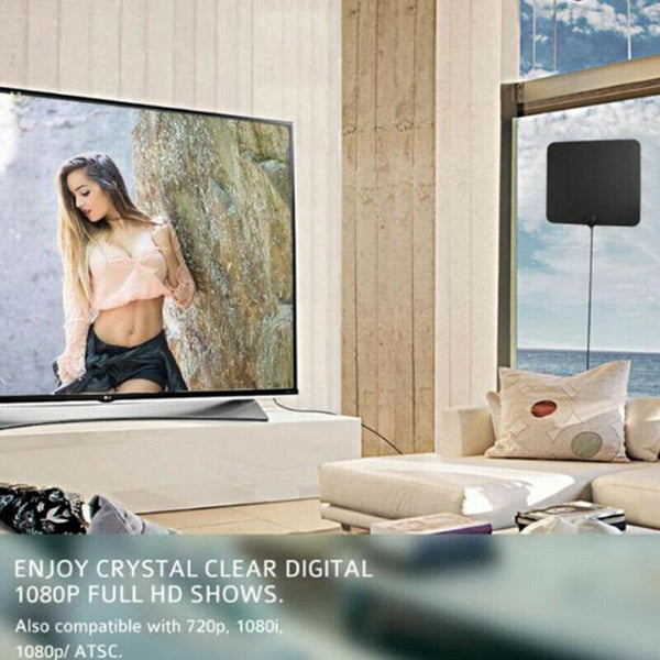 Digital ATSC/DVB-T2 Antenna TV HD 4K Antena Digital Indoor HDTV 1080p Amplifi 3C