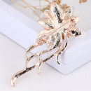 Opal Flower Brooch Rhinestone Crystal Brooch Pin Wedding Party Women's JewelryOZ