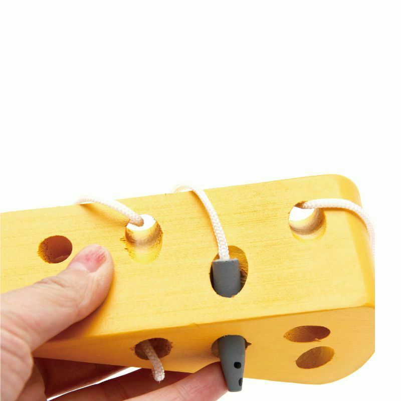 Wooden Education Baby Kindergarten Mouse Thread Cheese Plaything Early Lear V3L1