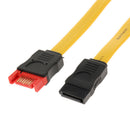 SATA 3.0 Cable SATA III 7-pin Serial ATA Plug To Socket 50cm Long (red)