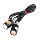 2 pcs Amber Light Motor Screw LED Bolt Lamp Car License Plate LAMP
