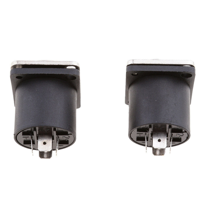 2 Pcs. 4-pin Stereo Speaker Built-in Socket Built-in Terminal