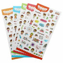 6 PCS HOT Diary Decoration Scrapbooking Stickers PVC Stationery Planner Sti A8V8