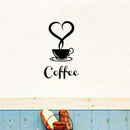 1 x Cafe Cup Stickers / Coffee cup Kitchen Art Wall Stickers for Home Decor V2R1