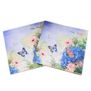 20pcs purple flower paper napkin butterfly festive & party suppliestissuedecorR3