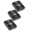 3Pack PU-50 Aluminium Quick Release Plate QR Clamp 50mm for Benro Arca Swiss