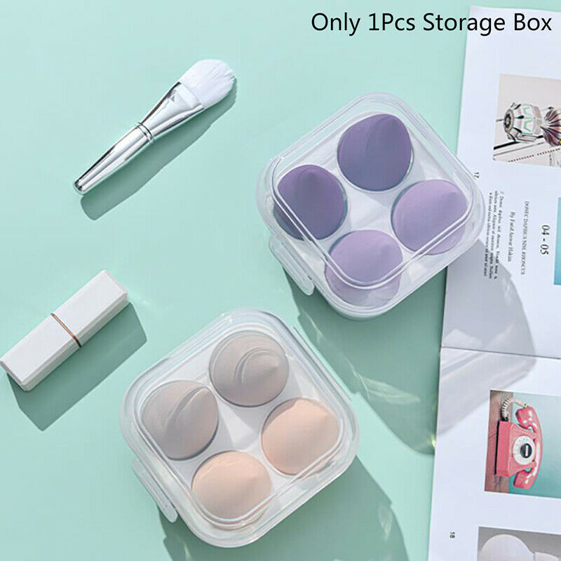 4 Grids Puff Drying Holder Box Cosmetic Puff Display Storage Case Makeup Spo Hn