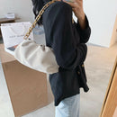 Fashion Cloud Women Shoulder Handbag Lady Chain Underarm Clutch (Beige)