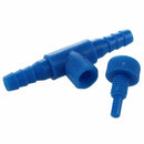 10 Pcs Blue Plastic 2 Way Aquarium Fish Tank Air Pump Control Valves U8M3