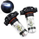 2x 5202 H16 PS24w High Power 100w 6000k Super White Led Fog Drl Lights Bulb M8G6