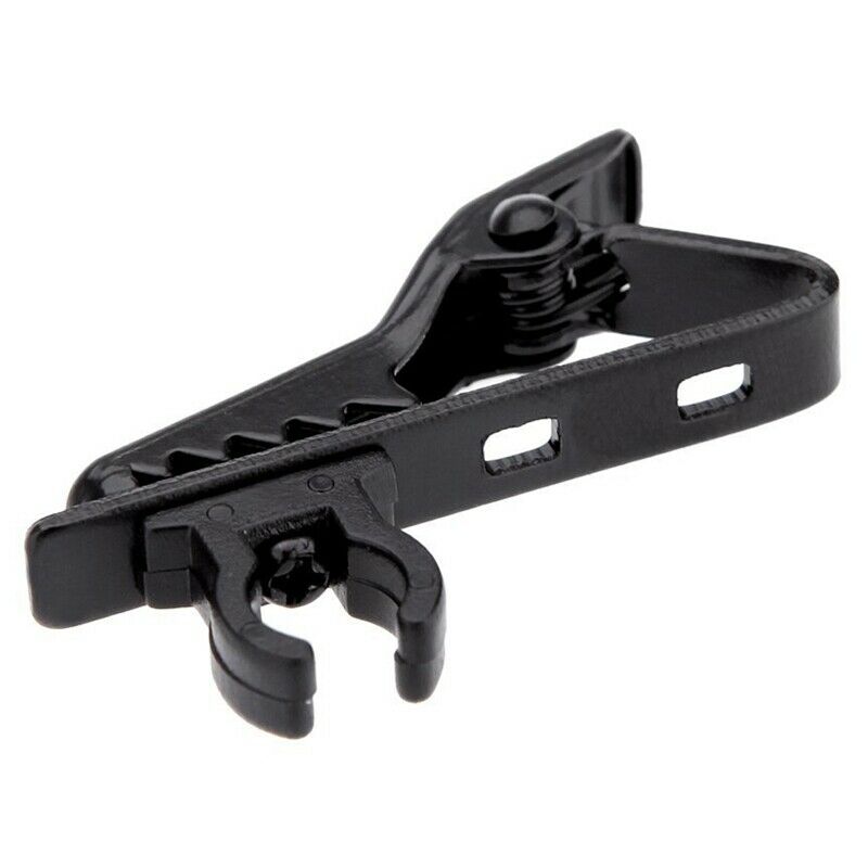 4 x miniphone lapel tie clip for Lapel Lavalier Mic (Black)
