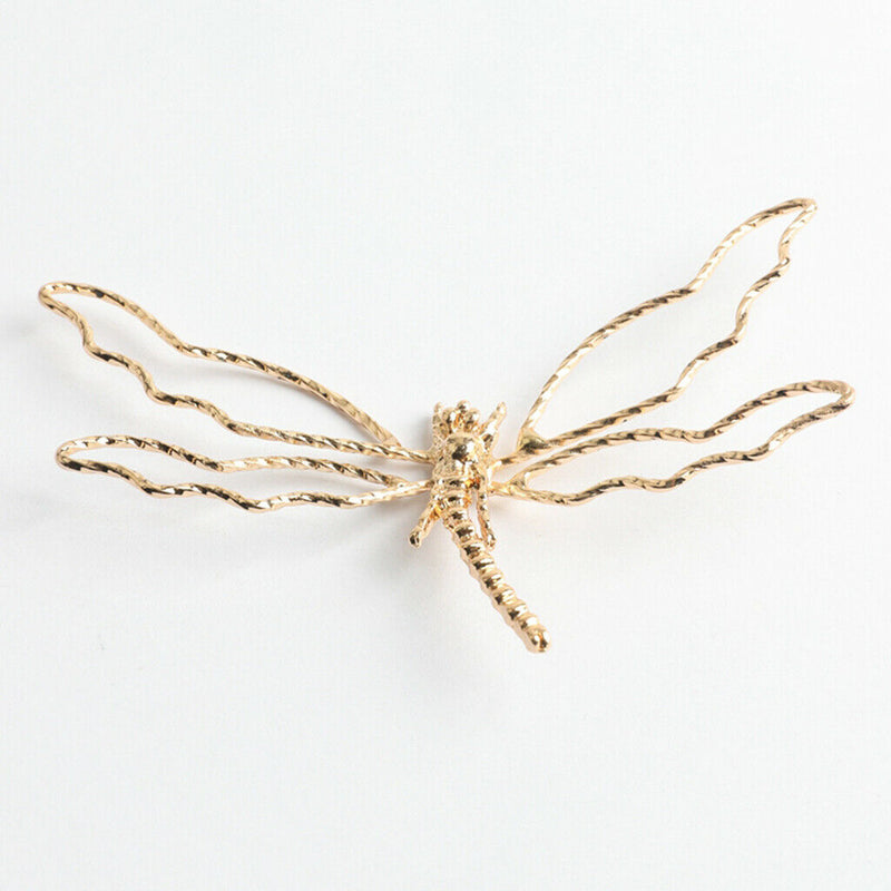 10 Pieces Alloy Butterfly Dragonfly Brooches Pins DIY Wedding Decor Used for