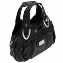 Fashion handbag Women PU leather Bag Tote Bag Handbags Satchel -Matte Black