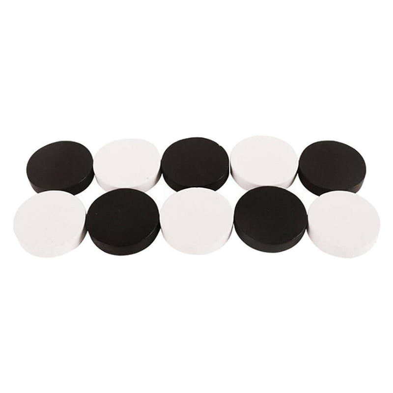 10x Fast Sling Puck Game Pieces Wooden Board Hockey Game Piece 4x0.9cm