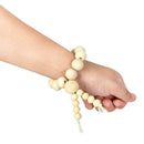 50Pcs/set Log Color Lotus Wood Beads Diy Beaded Loose Beads Hemu Jewelry Accs