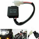 2Pin 12V Electronic LED Flasher Relay Fix Motorcycle Turn Signal Lights Blinker
