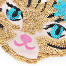 Cat Sequined Embroidered Sew On Patches for clothes DIY Coat Sweater Applique ES