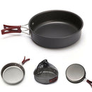 Portable Travel Picnic Aluminum Alloy Outdoor Camping Kitchen Utensil Frying Pan
