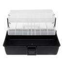 Waterproof 2 Trays Cantilever Fishing Tackle Box Fishing Storage Case Clear